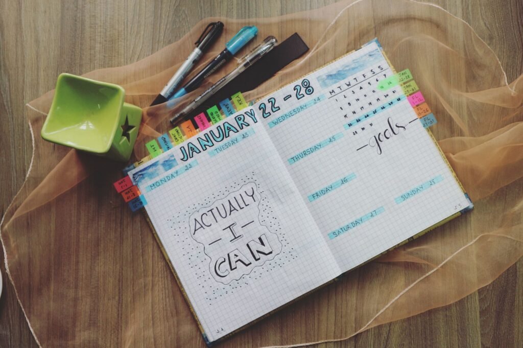 seven day habit tracker for building lasting habits